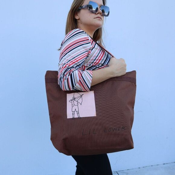 NWT Marc by Marc Jacobs Large Canvas Travel  Tote Brown - Picture 1 of 7